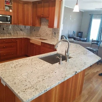Biscotti White Granite Countertops