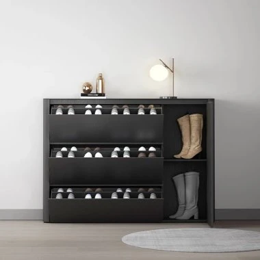 Black Shoe Cabinet