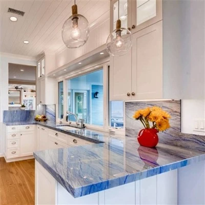 Blue Quartz Kitchen Worktops
