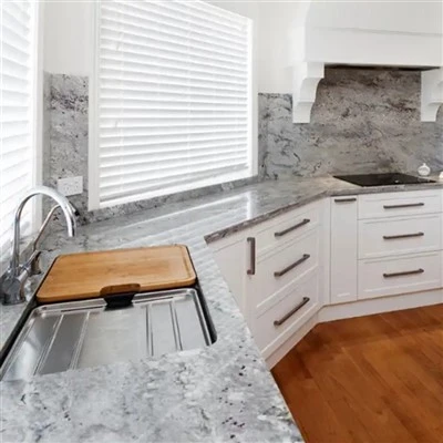 Thunder White Granite Kitchen