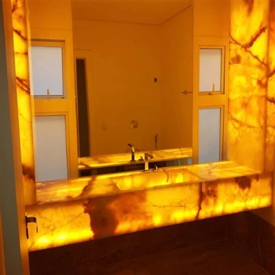 Yellow Onyx Slab Countertop