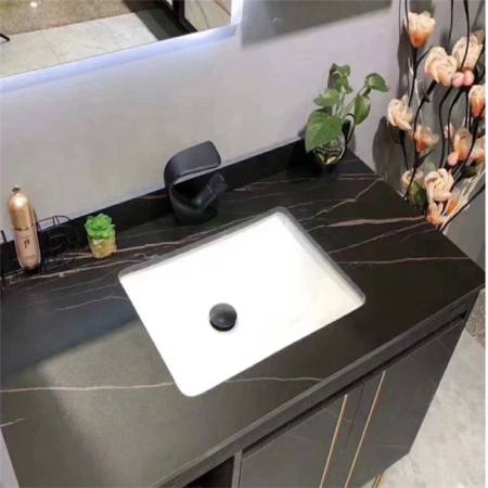 Black Sinterred Stone Vanity Top Countertop Black Sinterred Stone Vanity Top Countertop