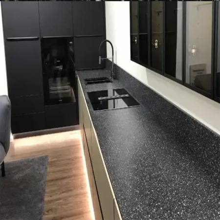Black Terrazzo Slab Tiles
