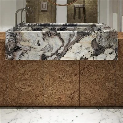 Black And White Marble Washbasin
