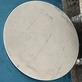 Carrara White Round Table Composite Aluminum Honeycomb