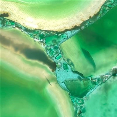 Green Agate Composite Glass Panel