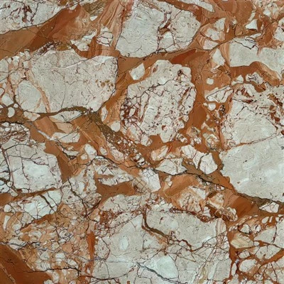Multidimensional Orange Pink Marble