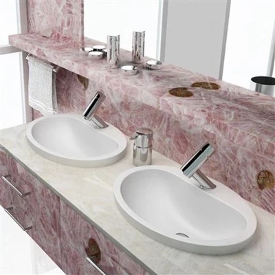 Pink Gemstone Vanity Top