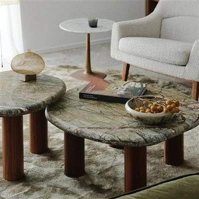 Rainforest Green Marble Coffee Table